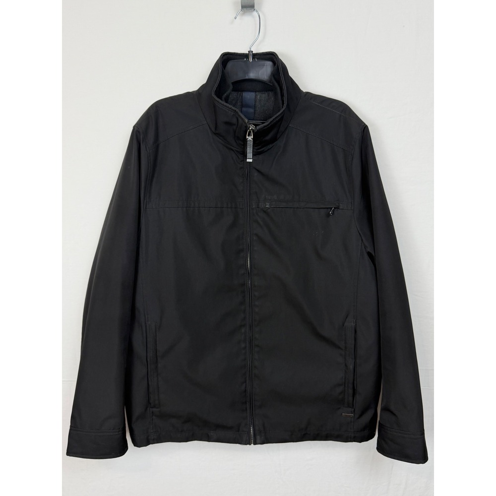 Calvin Klein Men's Bomber Jacket M Black Water-Resistant Wind Protection
